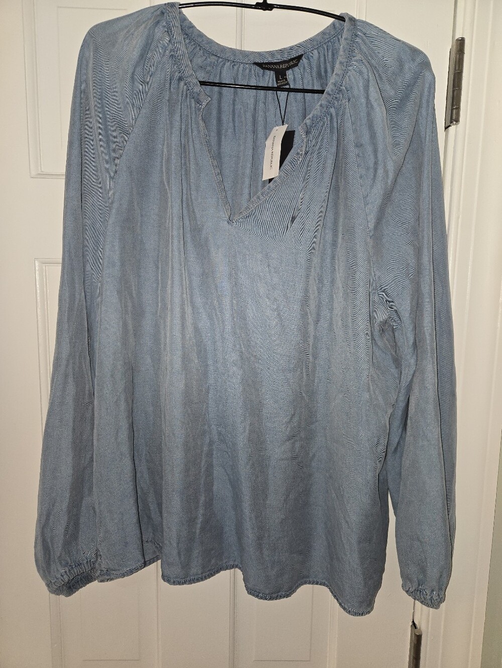 Banana Republic Blue Blouse Size XL Lightweight